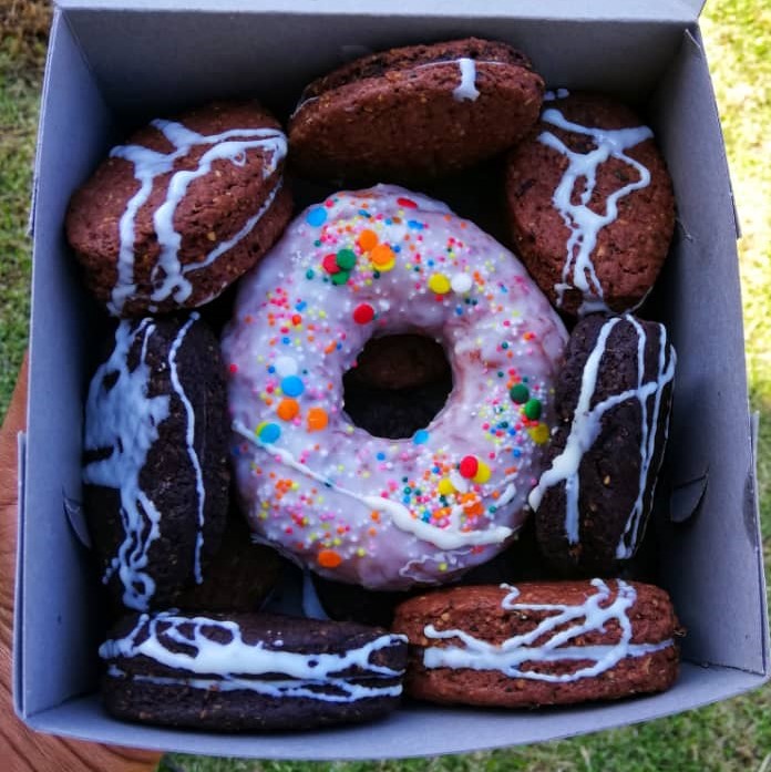 image of mixture of donuts and biscuits in a package